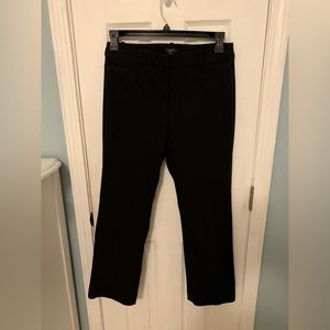 Loft high-waist curvy work pant in black, size 6 short